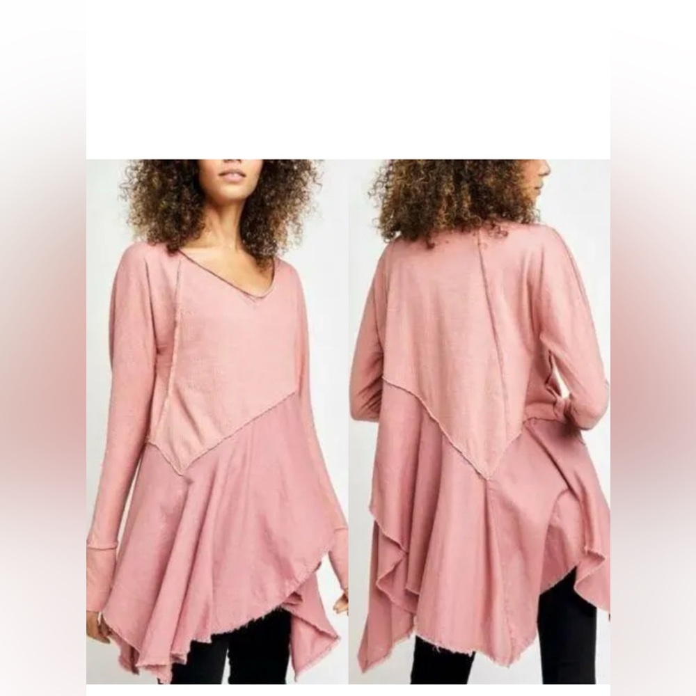We The Free Coming in Hot tunic, dress Oversized. Cotton skirt w/ knit top